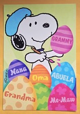 Snoopy Happy Easter Large Format Greeting Card Envelope 5.5x8"