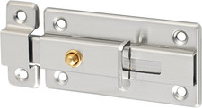 3 Inch Slide Bolt Latch, Spring-Automatic Latch for Inside Door, Press To Unlock