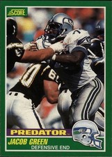 1989 Score [Base] - Jacob Green #318 - Seahawks