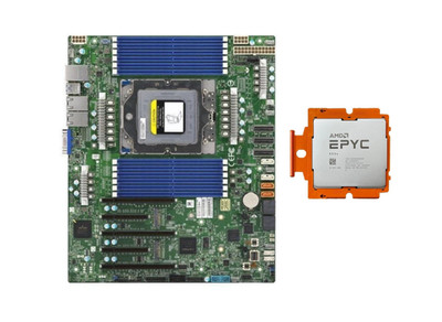 Supermicro H13SSL-N+AMD Genoa EPYC 9334 2.7-3.9 GHz 32cores CPU combination-