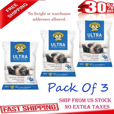 (Pack Of 3) Dr. Elsey's Ultra Clumping Clay Multi-Cat Litter, 40 lbs, Clay