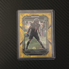 2023 Panini Prizm Draft Picks Noah Sewell Rookie Gold Ice Prizm #191