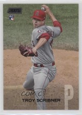 2018 Topps Stadium Club Black Foil Troy Scribner #233 c2a