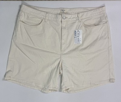 Ripton & Co Jort Shorts Canvas Enzyme Natural Short Size 38 (Measures 42x7) NWT
