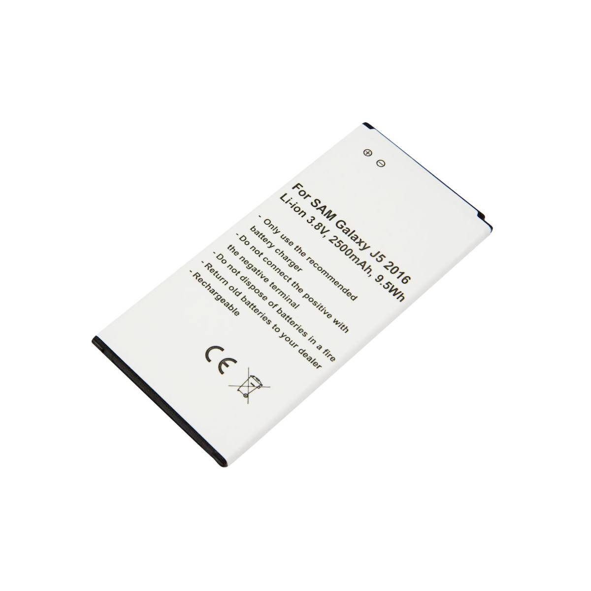 Batterie Galaxy J5 2016 SM-J510 de remplacement Li-Ion 3.8V 2500mAh