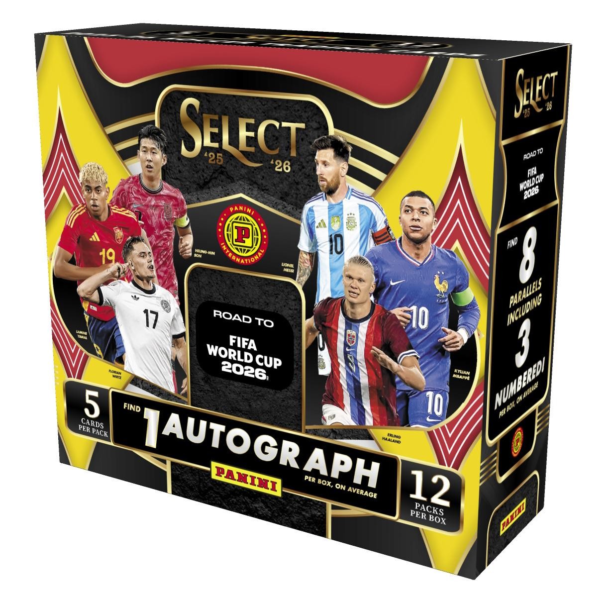 2025/26 PANINI SELECT ROAD TO FIFA WORLD CUP SOCCER HOBBY INTERNATIONAL BOX