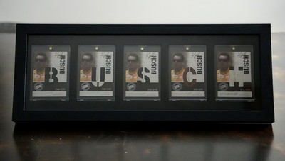 2010 Press Pass Kyle Busch COMPLETE SPELLBOUND PATCH SET /299 IN 5 CARD FRAME  