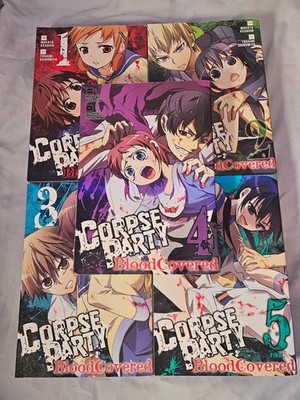 Corpse Party Blood Covered Manga Vol 1-5 Complete Set English OOP Rare Anime
