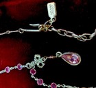 1928 Victorian Pink Tear Drop Necklace  — photo 5