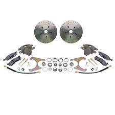 Brake Kit 5 On 4-34 Big Gm Caliper Drilled Fits 1937-48 Ford Brake Kit 5 On 4-34 Big Gm Caliper Drilled Fits 1937-48 Ford