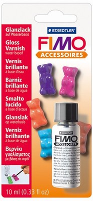 FIMO Glanzlack 10 ml im Gläschen Pinsel im Deckel