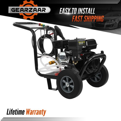 #ad PETROL PRESSURE WASHER for Cars Fences 3500PSI 0.6L OIL CAPACITY Spray Gun 212cc $254.98