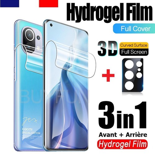 Film Hydrogel + 3D Protège Caméra Xiaomi Mi Redmi Note 13 12 11 10 10S Pro Ultra - Zdjęcie 1 z 12