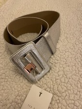 Ted Baker Belt Women’s Silver Rose Gold Wide Waist Belt BNWT