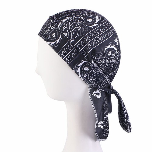 Unisex Outdoor Durag Rag Cycling Head Wrap Cap Turban Hijab Pirate Hat Bandana - Picture 63 of 85