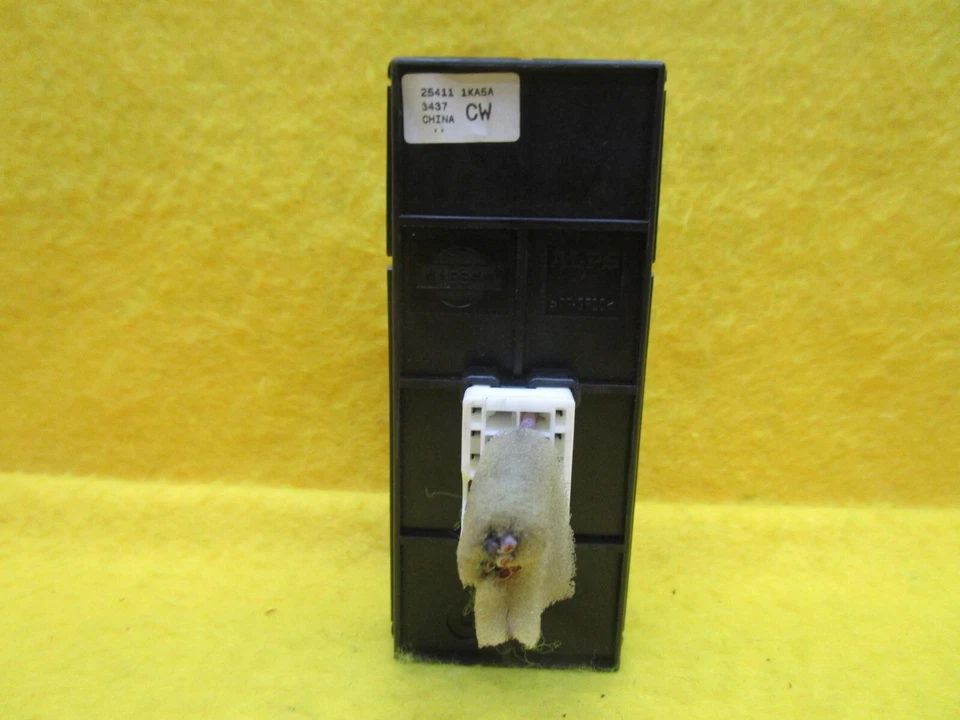 Interruptor de control de ventana lateral para pasajero Nissan Leaf 2011-2022 PN 25411-1KA5A Foto 3 de 4