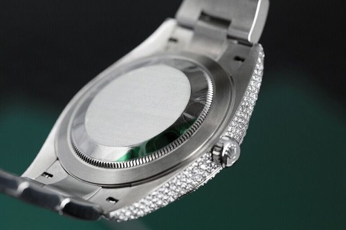 Reloj Rolex Datejust II 41 mm escritura árabe pavé esfera de diamante acero helado - Imagen 5 de 8