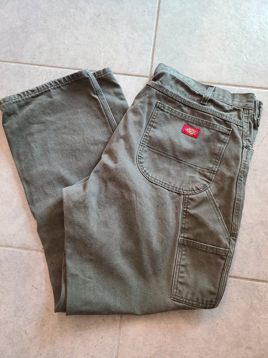 Dickies Carpenter Jeans Pants Moss Green Size 40x32 | eBay