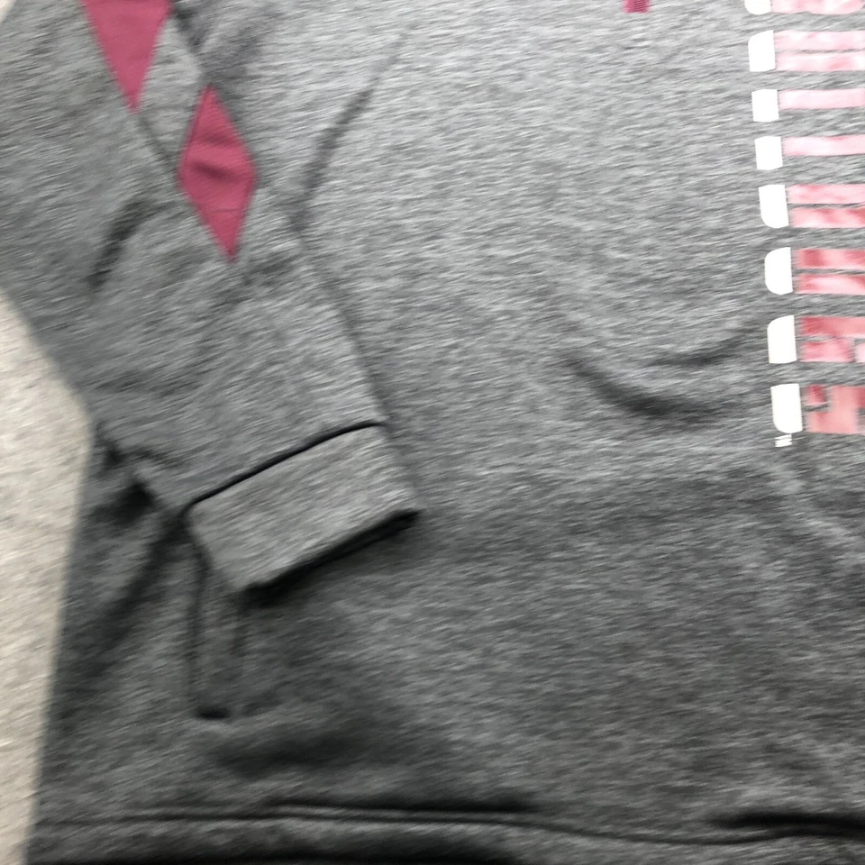 Sudadera con capucha Mississippi State Bulldogs para hombre XL gris granate deletrear 1/4 cremallera Foto 2 de 4