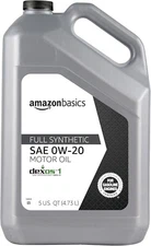 Amazon Basics 5W-30 Full Synthetic Oil High Mileage - 5 Quart