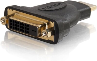 2 Pack: C2G 40745 Velocity DVI-D Female to HDMI Male Inline Adapter