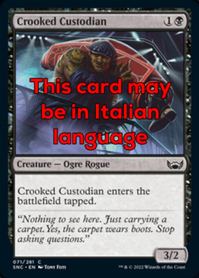 MTG 4x CROOKED CUSTODIAN EXC - UNEHRLICHER WÄCHTER 71 - SNC - MAGIC