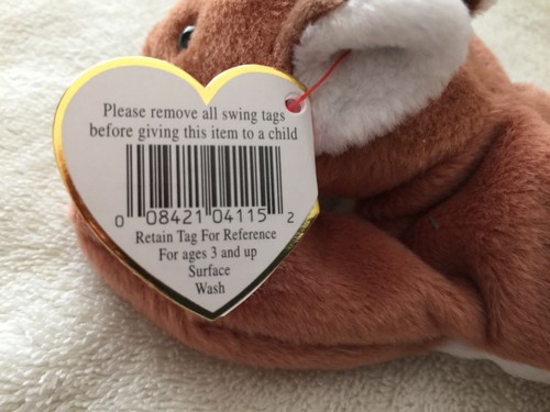 TY BEANIE BABY SLY THE FOX - NUMERIC DATE, PVC PELLETS, HANG & TUSH TAG ERRORS - Picture 5 of 7