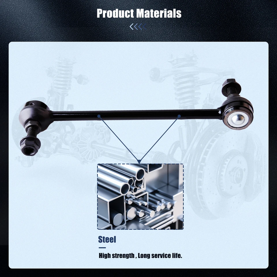 2x Para 1999-09 Saab 9-5, 2001-03 Saturn L200 LW200 LW300 Barra estabilizadora delantera End Link Foto 2 de 4