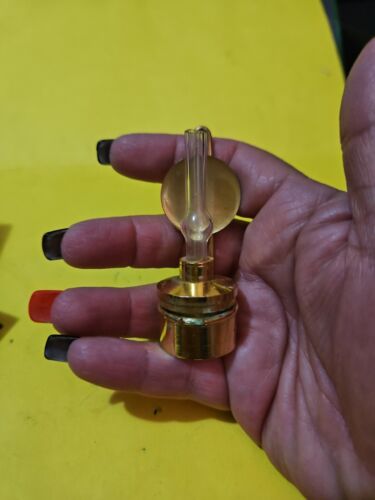 Vtg Domek dla lalek Miniaturowa mosiężna lampa gazowa - Zdjęcie 1 z 5