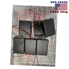 5pcs 3 AA LR6 Cell Battery Clip Holder Box Case Wire ON OFF Switch USA SELLER