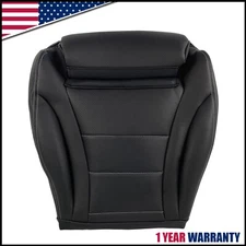 Driver Bottom Leather Seat Cover For 2015-2021 Mercedes Benz C300 Sedan Black