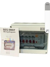 Seg 4way Wiring Fuse Box Consumer Unit For Garage Camper Van 