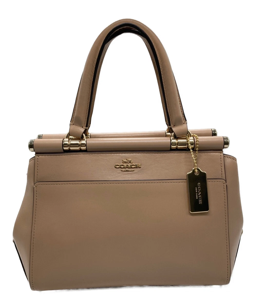 Coach 2way Bag 31918 Ladies Beige Grace Shoulder Hand Bag Leather