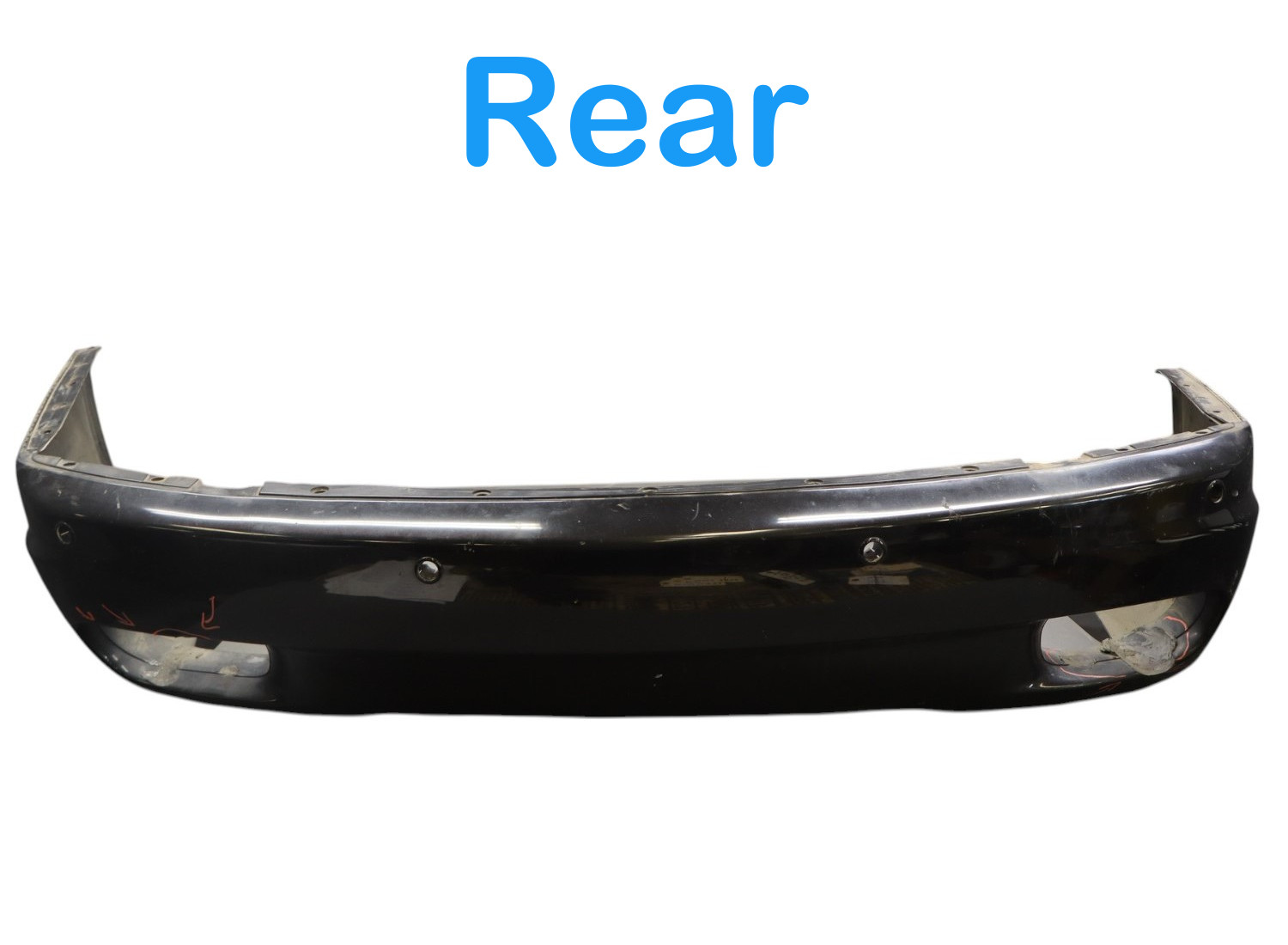 14-17 Maserati Ghibli M157 Rear Bumper Cover Assembly Black 670008304 Oem