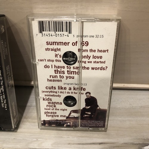 Bryan Adams CD & Cassette LOT! Into The Fire So Far So Good & 18 Til I Die Rock - Picture 6 of 7