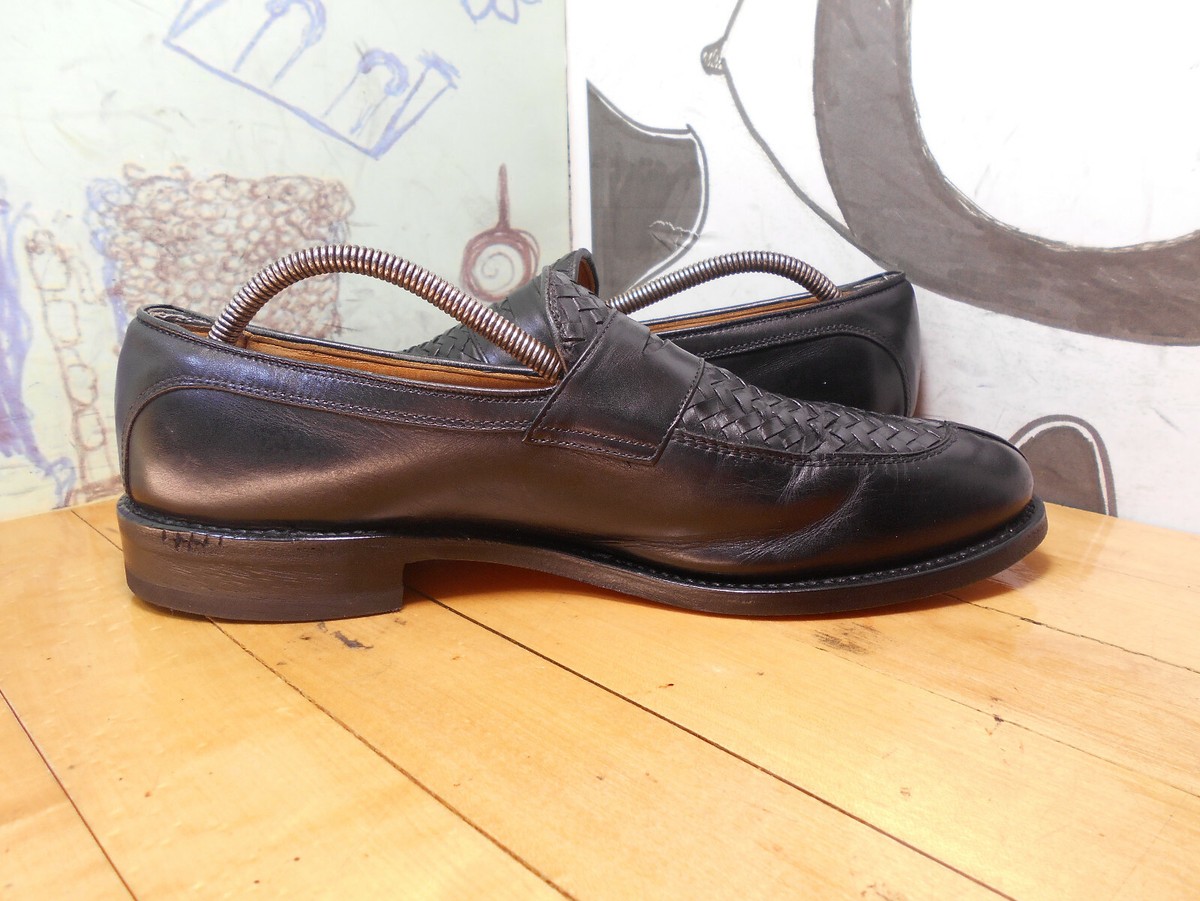 Allen Edmonds Foley Loafers Men\'s Size 10 D Black Leather Dress Shoes Woven Allen Edmonds  main image 2