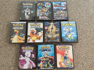 Pokemon dvd movies good condition 10 movie lot | eBay