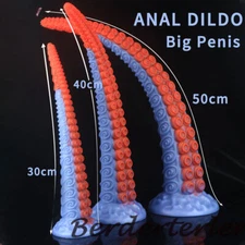 Tentacle Dildo Long Anal Plug Silicone Dildo Butt Plug Penis Dilators Sex Toys 