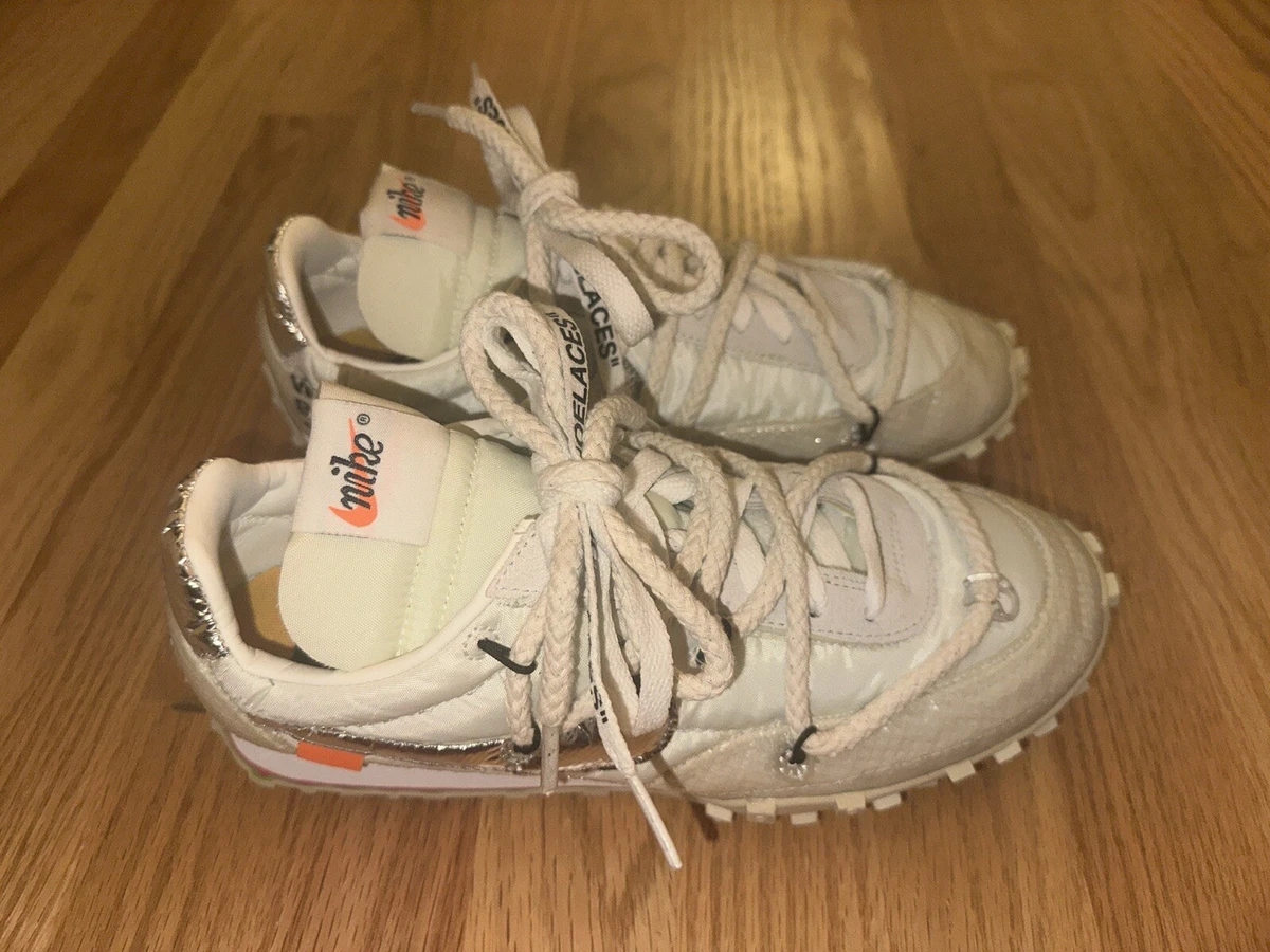 Nike x OFF WHITE Nike Waffle Racer Athletic Shoes for Women for