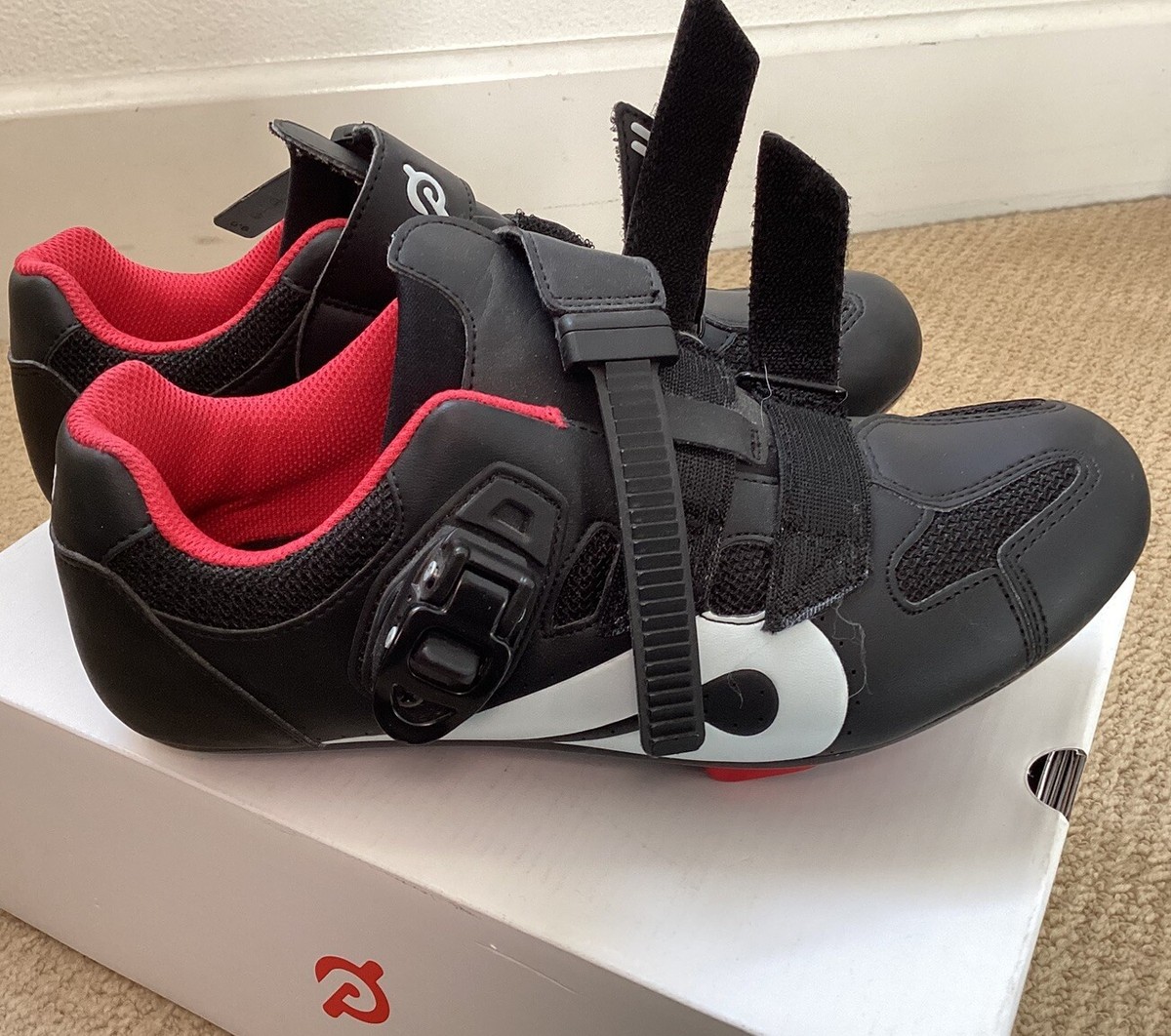 Peloton PL SH B 45 Size 39 Black Cycling Shoes Used