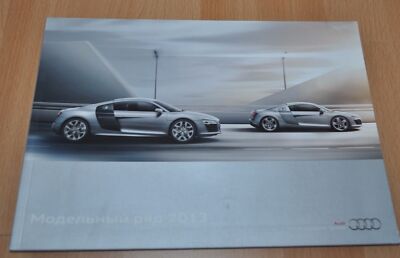 Audi 2013 Model Range A3 A4 A5 A6 A8 TT R8 Q7 Brochure Prospekt Russian Edition