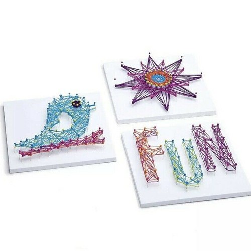 String Art III Kit Arts And Crafts Kids Age 10+ Project 3 Canvases Bird Fun Star - Picture 3 of 12