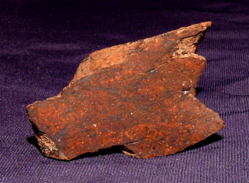 Stein-Meteorit Dhofar 2063 Heilstein Scheibe Seiten poliert 40x24x7mm 14,3g Oman - Bild 1 von 7