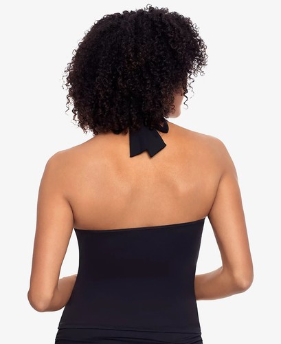 Lauren Ralph Lauren Beach Club Solid Molded Cup Halter Tankini Top, 4, 10 - Picture 4 of 6
