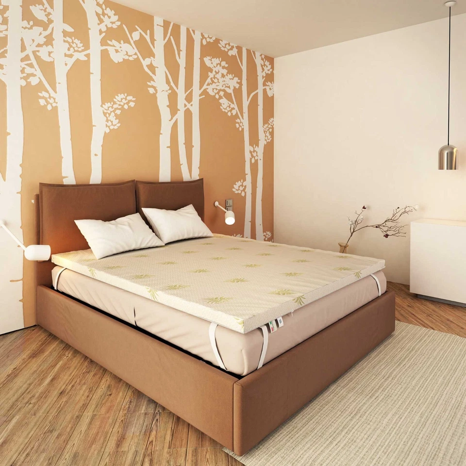 TOPPER CORRETTORE MATERASSO FOAM FLEX VISCO SFODERABILE ANTIACARO ALOE VERA - Immagine 3 di 4