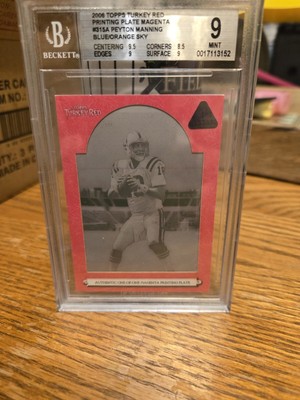 2006 Topps Turkey Red printing plate Magenta #315A