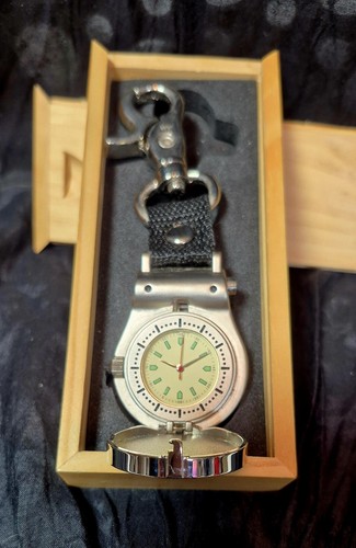 CAT Caterpillar Pocket Watch With Wood Box and Warranty Paper - Promotional Gift - Picture 2 of 6