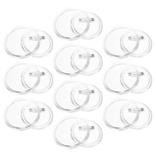20pcs Photo Buttons Diy Badge Buttons Pin Making Materials Empty Acrylic
