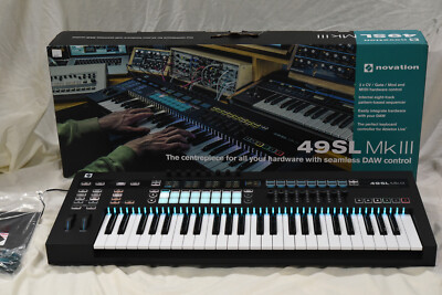 Novation 49SL MkIII 49 Key MIDI & CV Keyboard Controller w/ 8-Track Sequencer