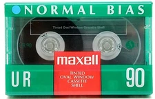 Cassette Tape Maxell UR 90 Normal Bias IEC Type I 